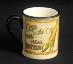 Corn Cob Real Butter Coffee Mug Certified International Lisa Audit Wild Apple. Fixed Price $5.00.