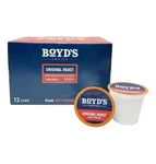 Boyds Original Single Serve Coffee Pods, Light Roast, 12 Count. Fixed Price $19.99.