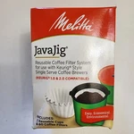 Melitta Javajig Reusable Coffee Filter System For Keurig 1.0 2.0 Brewers -. Fixed Price $8.55.