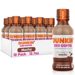 Dunkin' Mocha Iced Coffee Bottle, 13.7 Fl Oz, (pack 12). Fixed Price $62.99.