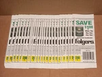 Vintage Folgers Coffee No Expiration Date Coupons - 25 Total. Fixed Price $8.00.