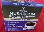 Vitacup Mushroom Coffee Pods - Boost Focus & Immunity With Lions Mane 16 Ct. Fixed Price $24.50.