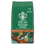Starbucks Arabica Beans Decaf House Blend, Medium Roast, Ground Coffee, 12 Oz. Fixed Price $9.85.
