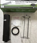 San Jamar Euro Ez Fit Surface Mount Food Service 6-24OZ Cup Dispenser C2210SM. Fixed Price $76.88.