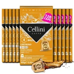 Cellini Caffe Cremoso Aluminum Nespresso Pods 120 Count Medium Roast Coffee Caps. Fixed Price $78.98.