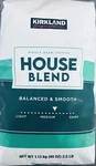 Kirkland Signature House Blend Whole Bean Medium Roast Coffee 2.5 Lb Bag. Fixed Price $35.99.