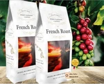 Finest Hawaiian Coffees French Roast 10% Kona Blend 8 Oz. - 2 Bag. Fixed Price $46.85.