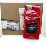 6PK Community Coffee Signature Blend Whole Bean Dark Roast 12 Oz 7/2026. Fixed Price $43.00.