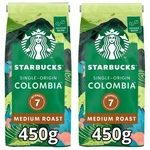 2 X Starbucks Colombia - Coffee Beans Bag 450G / 15.9OZ. Fixed Price $54.90.