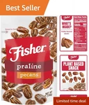 Enjoy Gourmet Praline Pecans, 5.5 Oz Resealable Pouch - Perfect Treat & Gift. Fixed Price $12.34.