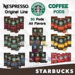 Starbucks Coffee Pods By Nespresso 50 Capsules Single Serve Medium/dark Roasts. Fixed Price $56.00.