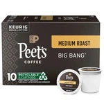 Peets Big Bang Medium Roast Coffee K Cup Pods Count 100 Arabica. Fixed Price $16.89.