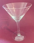Kahlua Coffee Liqueur Martini Glass Clear Cocktail Stemware - Etched Logo. Fixed Price $11.99.