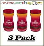 3 Pack - Folgers Classic Roast Instant Coffee Crystals, 16 Oz.. Fixed Price $62.22.