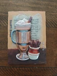 Caffe Latte 3D Kitchen Wall Art Decor By Arabica Coffee. Fixed Price $12.00.