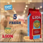 5 Lion Coffee French Roast Dark Full Bodied 10OZ Pack Ground Apg Fresh. Fixed Price $89.25.