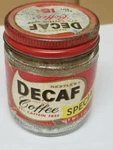 Vintage 1 Oz Nestle Decaf Coffee Jar. Fixed Price $18.99.