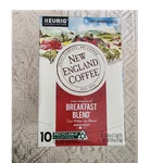 New England Coffee Breakfast Blend Medium Roast Keurig K-cup Pods, 10 Pack. Fixed Price $13.99.