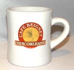 Cafe Beignet Coffee Mug Tea Cup French Quarter New Orleans Louisiana 10OZ.. Fixed Price $7.99.