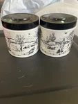 Vintage 1960S Maxwell House Milk Glass Coffee Canister Set. Fixed Price $40.00.