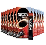 Nescafe Clasico, Dark Roast Instant Coffee, 12 Boxes (84 Packets). Fixed Price $26.00.