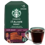 Ground Coffee Dark Roast Italian 100% Arabica Bag 18-OZ. Fixed Price $8.95.