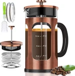 French Press Coffee Maker, Heat Resistant Thick Borosilicate Glass. Fixed Price $16.99.