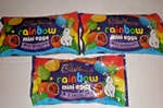 Cadbury 8 Oz Rainbow Mini Eggs Milk Chocolate Crisp Sugar Shell 3 Bags Bb 2/27. Fixed Price $27.95.
