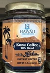 Hawaii Selection Kona Coffee 10% Blend Instant 1.5OZ Jar. Fixed Price $21.75.