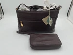 Stone Mountain Shoulder Wallet Handbag/brown/leather Adjustable Zip Nwt. Fixed Price $75.00.