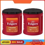 2 Packs Folgers Colombian Ground Coffee, Medium Roast, 33.7 Oz Canister. Fixed Price $43.24.