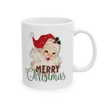 Merry Christmas Mug Retro Vintage Santa Claus Coffee Tea Cup Gift. Fixed Price $13.00.