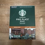 Starbucks Pike Place Medium Roast 24 Pieces Coffee K-cups. Fixed Price $14.00.