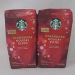2 Bags Starbucks Holiday Blend 11OZ Ground Arabica Coffee Limited Edition. Fixed Price $18.99.