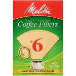 Melitta #6 Cone Coffee Filters, Unbleached 40 Count (pack 1), No Color. Fixed Price $8.76.