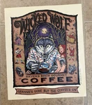 Vintage Wicked Wolf Raven's Brew Coffee Ad Poster Ray Troll 13X11 Little Red. Fixed Price $17.99.