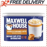 Maxwell House Instant Cafestyle Beverage Mix, Vanilla Caramel Latte, 8.7 Oz. Fixed Price $6.78.