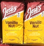 2 Packs Jose Vanilla Nut Whole Bean Coffee 3 Each Pack, Total 6 Lbs. Fixed Price $73.90.