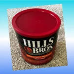 Vintage Hills Bros. Original Blend Medium Roast Ground Coffee Can 2 Pound. Fixed Price $19.60.
