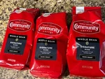 (3) Bags Community Coffee Signature Blend Dark Roast Ground 12 Oz Each. Fixed Price $26.98.