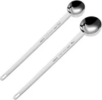 2PCS 1 Tablespoon Coffee Scoop Stainless Steel Long Silver. Fixed Price $13.45.