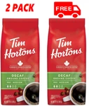 (2 Pack) Tim Hortons Decaf Ground Coffee, 12OZ Bag. Fixed Price $16.29.