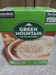 Green Mountain French Vanilla Silk K-cups 24/BOX Bb 2025. Fixed Price $14.99.