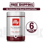 6X Illy Ground Espresso Coffee Intenso Dark Roast Italian Blend Rich Flavor 250G. Fixed Price $79.99.
