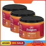 3 Pack Folgers Colombian Ground Coffee, Medium Roast, 22.6 Oz Canister. Fixed Price $39.56.