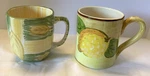 Marketplace & Unbranded Coffee Mugs-set 2-AUTUMN Leaves (china)/lemon (italy). Fixed Price $9.50.
