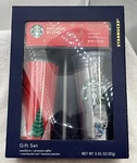 Starbucks Gift Two Tumblers Via Packet Holiday Coffee Blend 2017. Fixed Price $11.00.