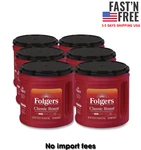 (6 Pack) Folgers Classic Ground Coffee, Medium Roast, 25.9 Oz Canister. Fixed Price $72.83.