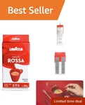 Experience Velvety Qualita Rossa Ground Coffee, 8.8 Oz - Caffeinated Indulgence. Fixed Price $16.19.