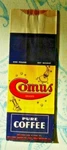 Vintage Coffee Bag Comus Brand Pure New Orleans La. Fixed Price $74.99.